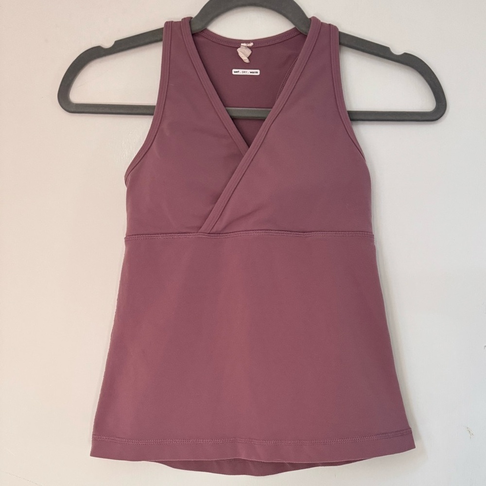 Lululemon Wet Dry Warm Racerback Cross Over Tank Top